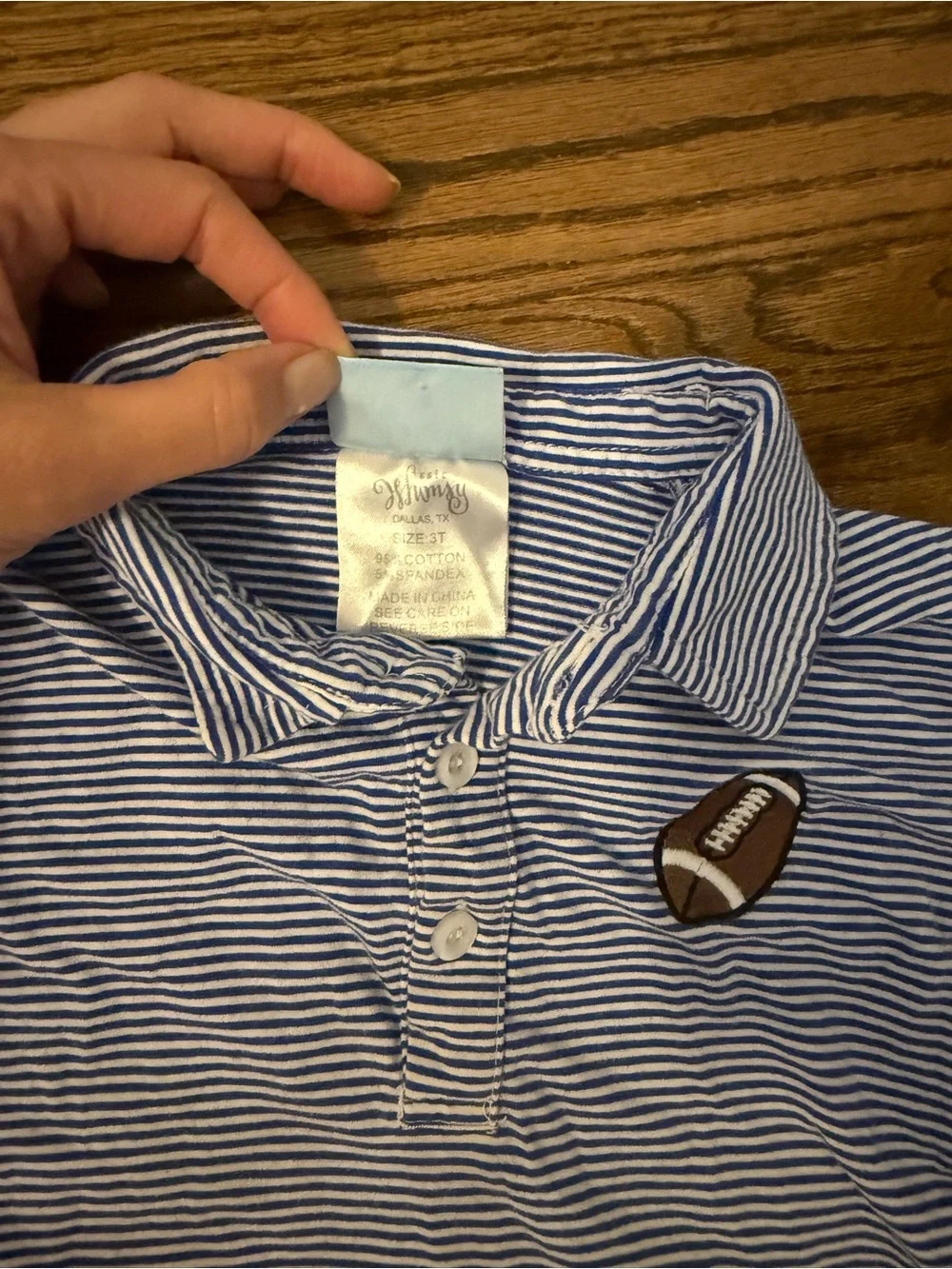 Classic Whimsey Striped Football Polo Bundle 3T Boys Game Day